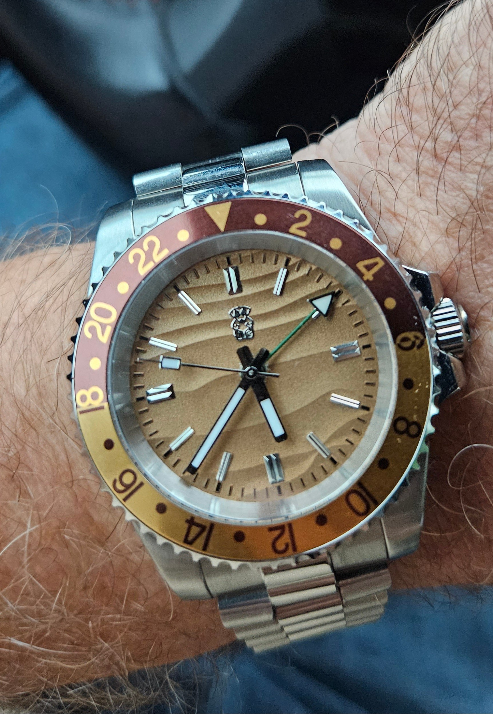 Doubleshot GMT on Adam's wrist