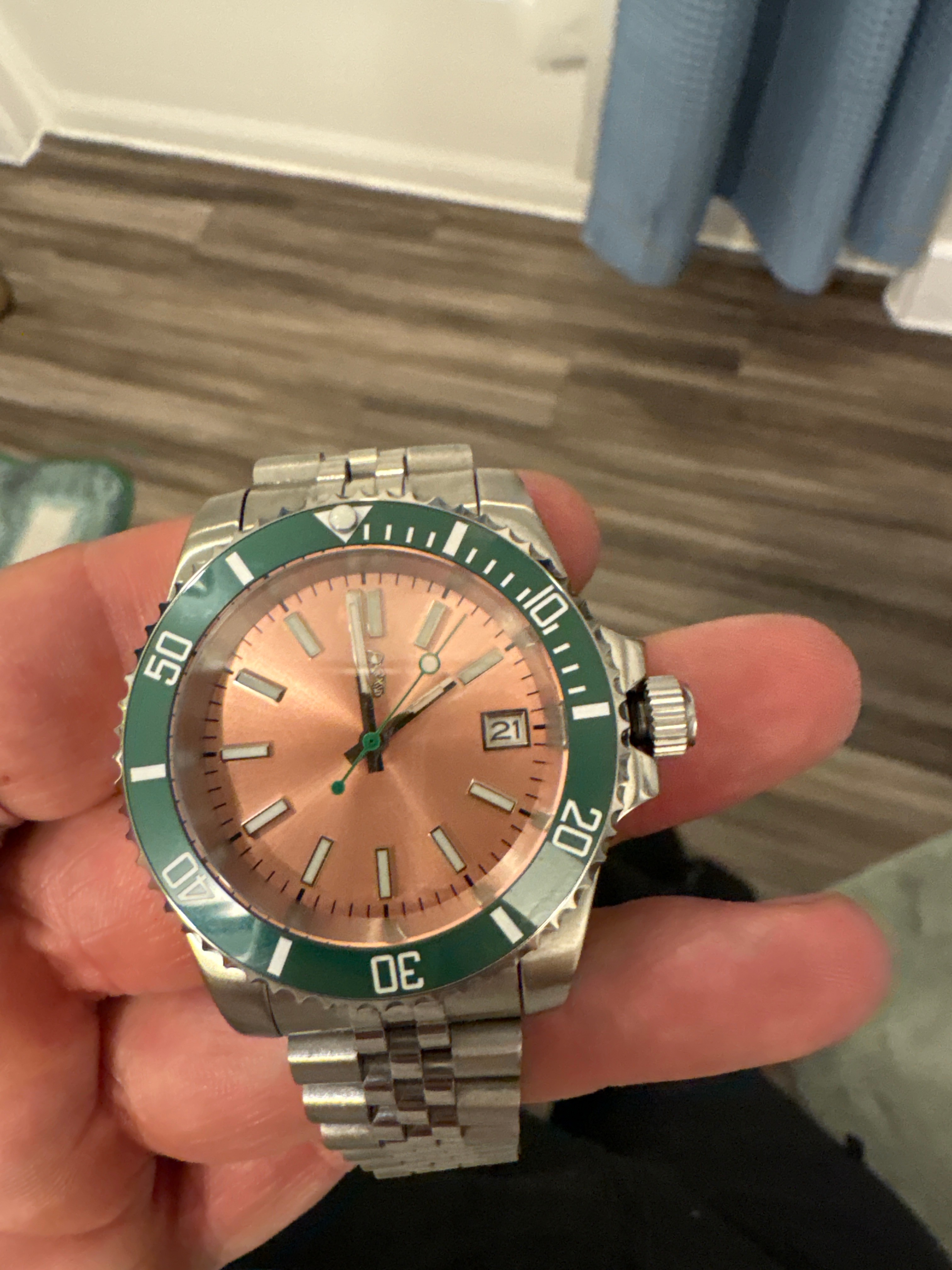 SubMeloner on Eamon's wrist