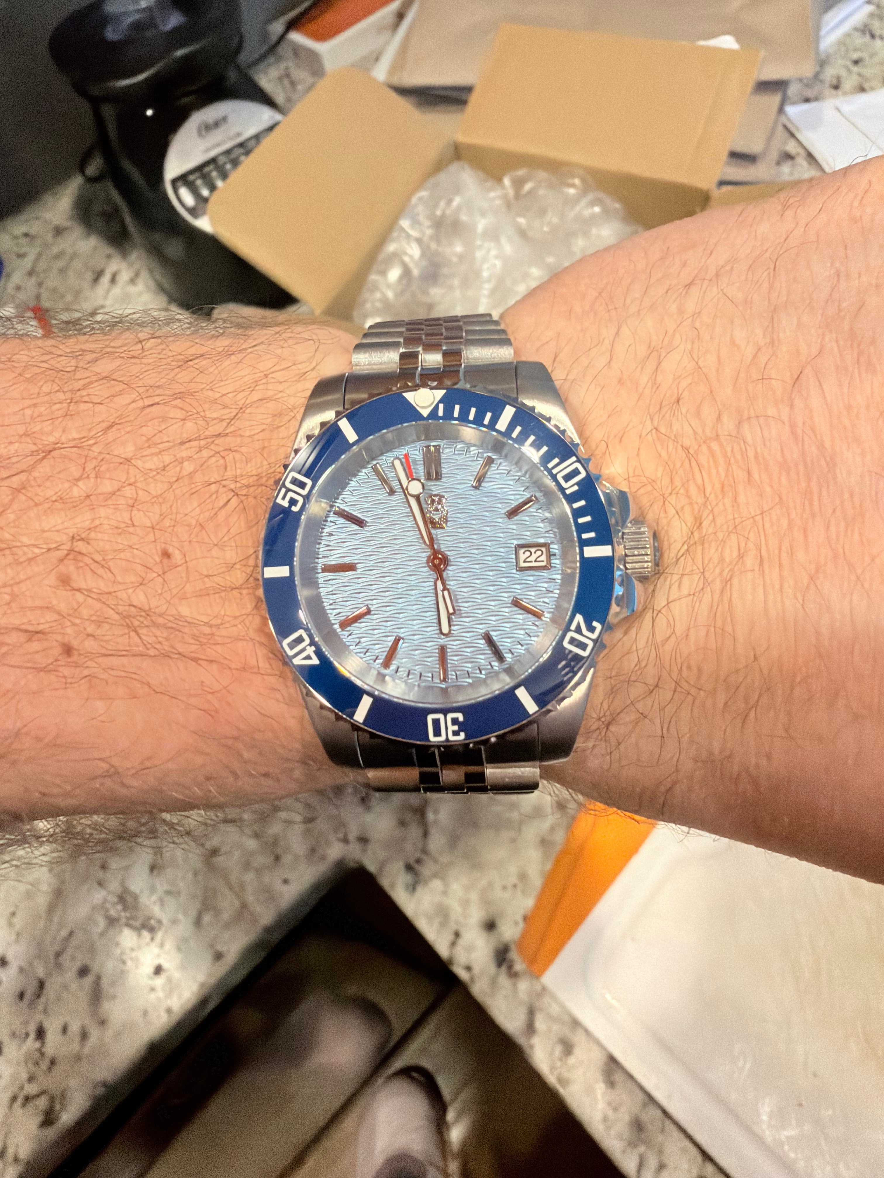 OffShorer on Joe's wrist
